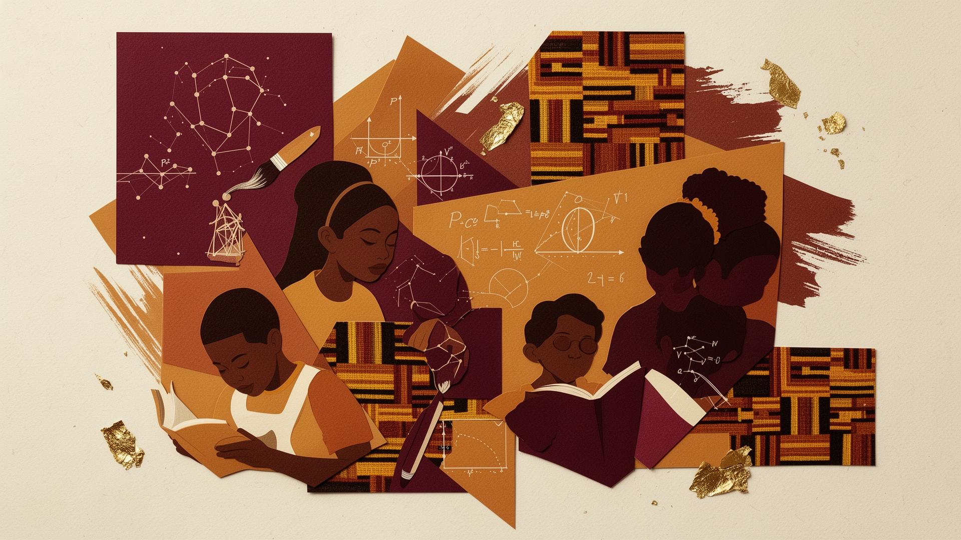 Collage celebrating African American innovators in STEAM